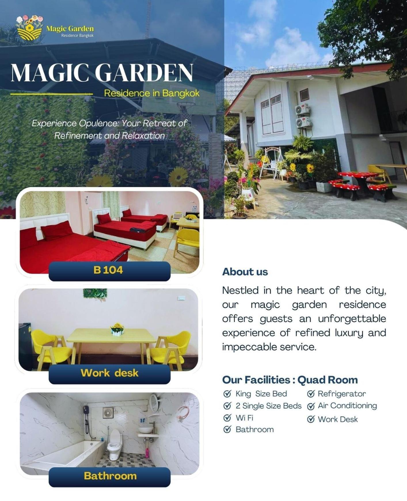 Magic Garden Residence Bangkok Ngoại thất bức ảnh